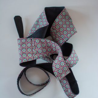 Ceinture Obi – Motifs géométriques – Pièce artisanale